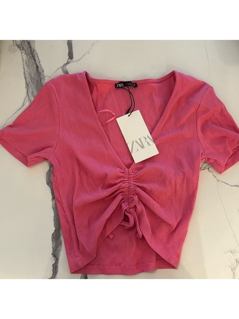Zara front gathered top